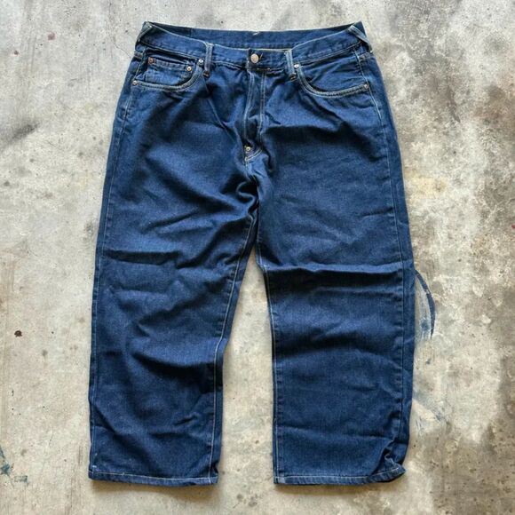 Vintage Evisu Genes Daicock 05 Denim Jeans Size 35x26 - Picture 4 of 7